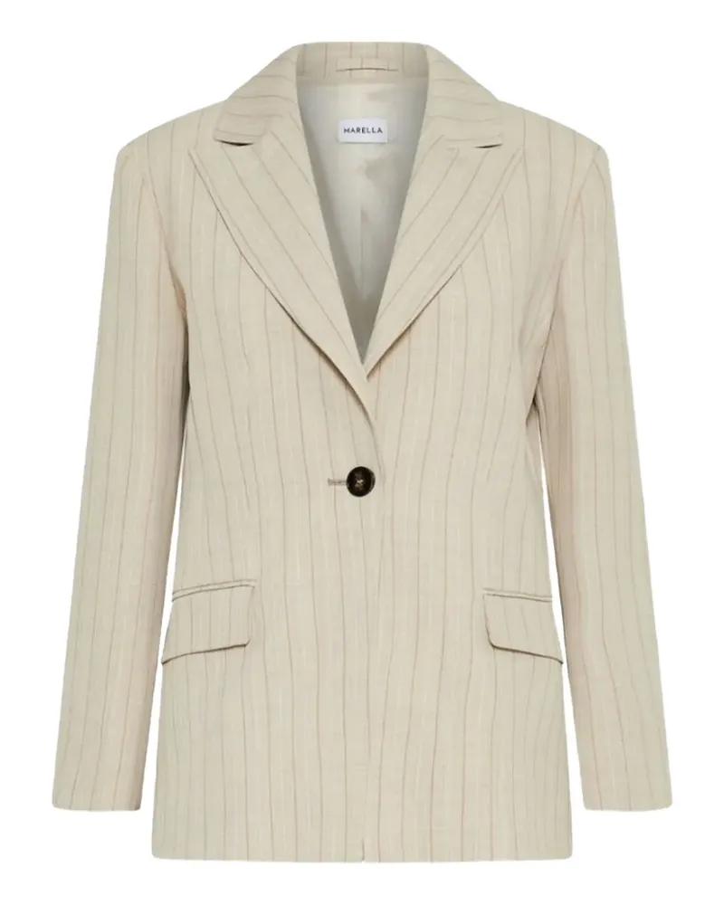 MARELLA Gestreifter Facile Blazer - Nude Nude