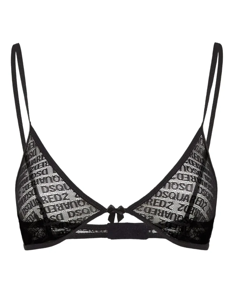 Dsquared2 BH mit durchgehendem Logo - Schwarz Schwarz