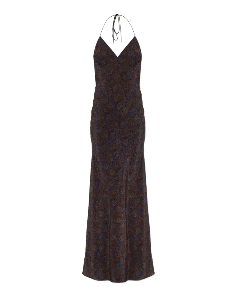 Matteau Midikleid mit Paisley-Print - Braun Braun