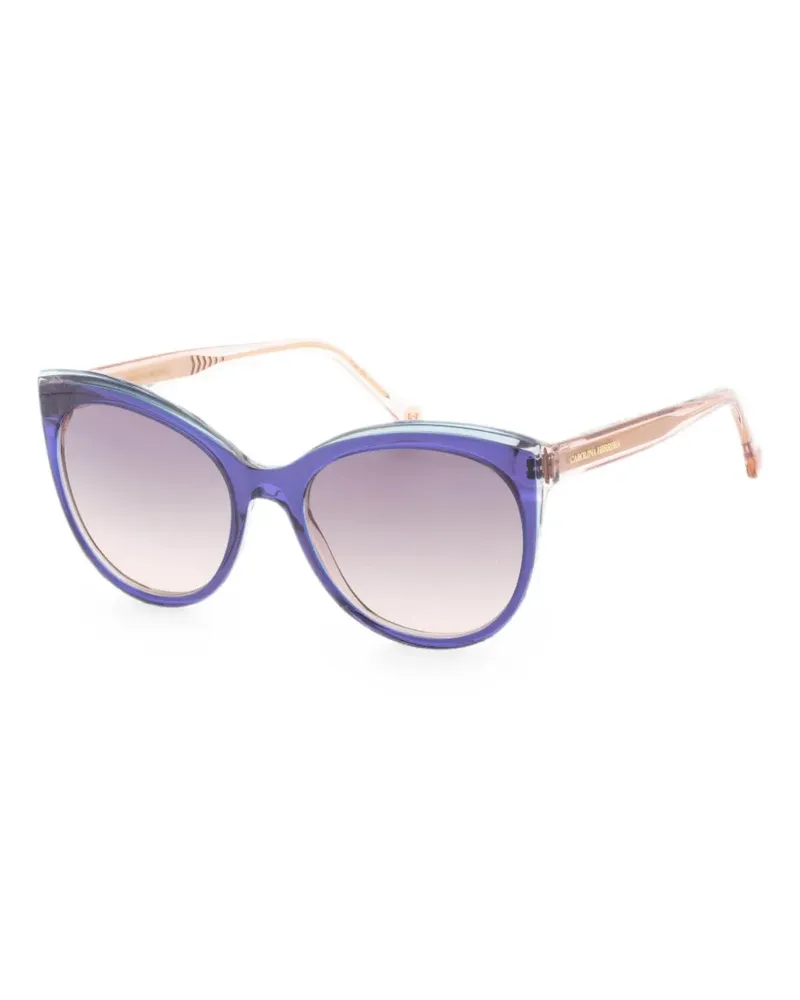 Carolina Herrera New York Sonnenbrille mit Cat-Eye-Gestell - Blau Blau