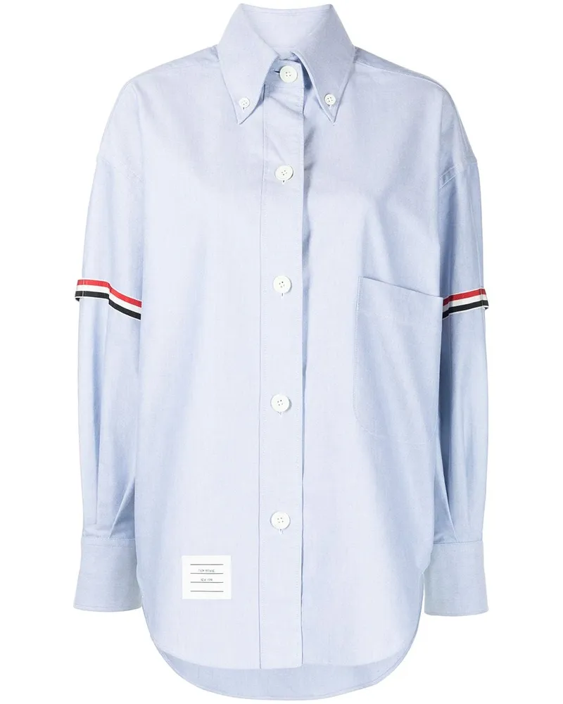 Thom Browne Oversized-Hemd - Blau Blau