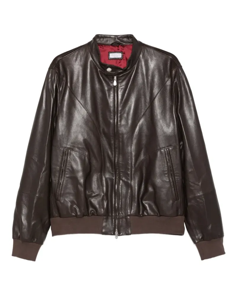Brunello Cucinelli Jacke mit Reißverschluss - Braun Braun