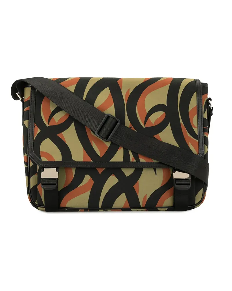 Ports V Kuriertasche mit Print - Grün Grün