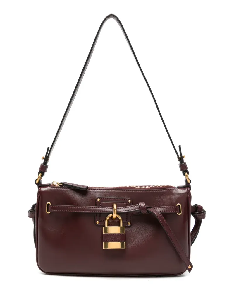 Chloé Kleine Paddington Tote Bag aus Leder mit Schloss - Rot Rot