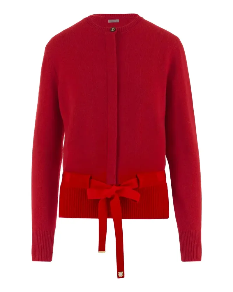 Ferragamo belted cashmere cardigan - Rot Rot