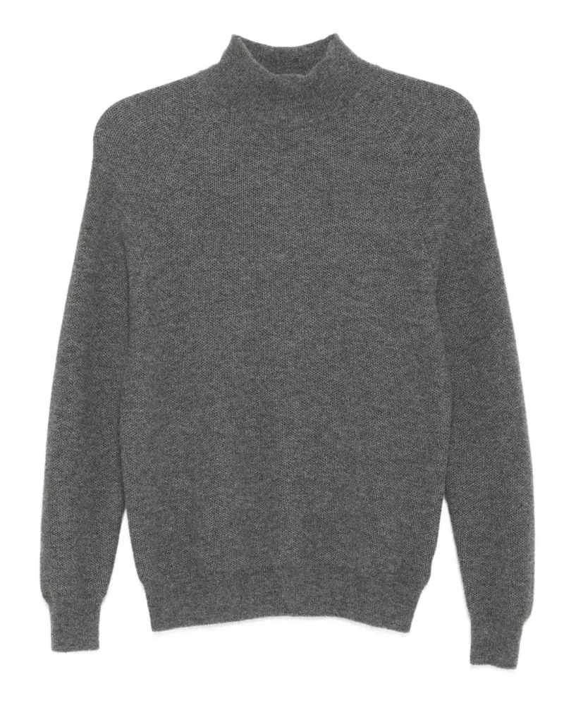 N.Peal Pullover aus Wabenstrick - Grau Grau