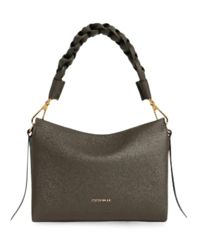 Coccinelle Kleine Boheme Handtasche mit Flechtriemen - Grau Grau
