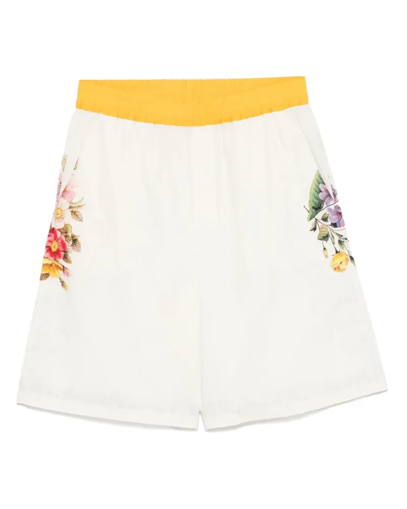 Pierre-Louis Mascia Shorts mit Blumen-Print - Nude Nude