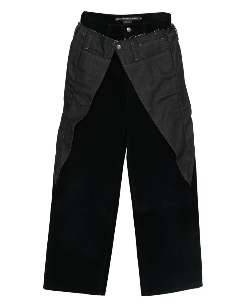 Andersson Bell Jeans im Layering-Look - Blau Blau