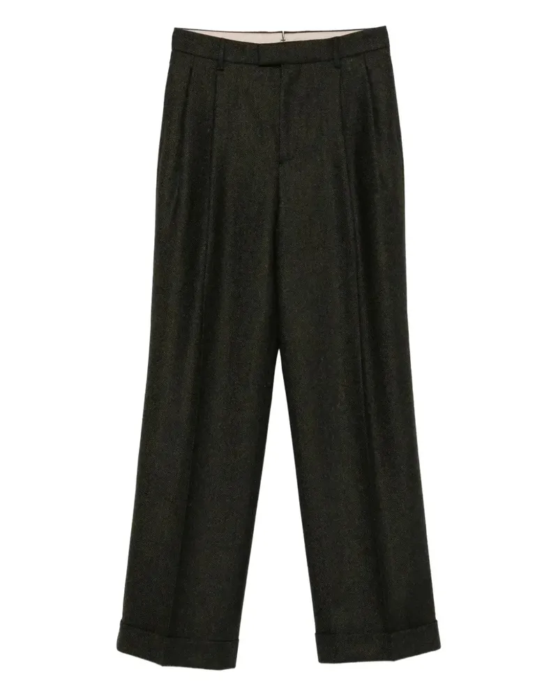 Berwich Hose mit Bundfalten - Grau Grau