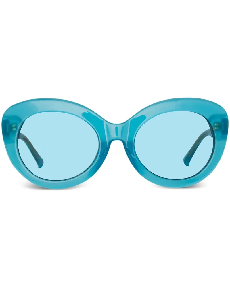 Linda Farrow Agnes Sonnenbrille mit Oversized-Gestell - Blau Blau