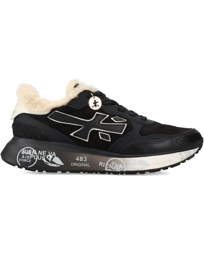 Premiata Lauryn Sneakers mit Logo - Schwarz Schwarz