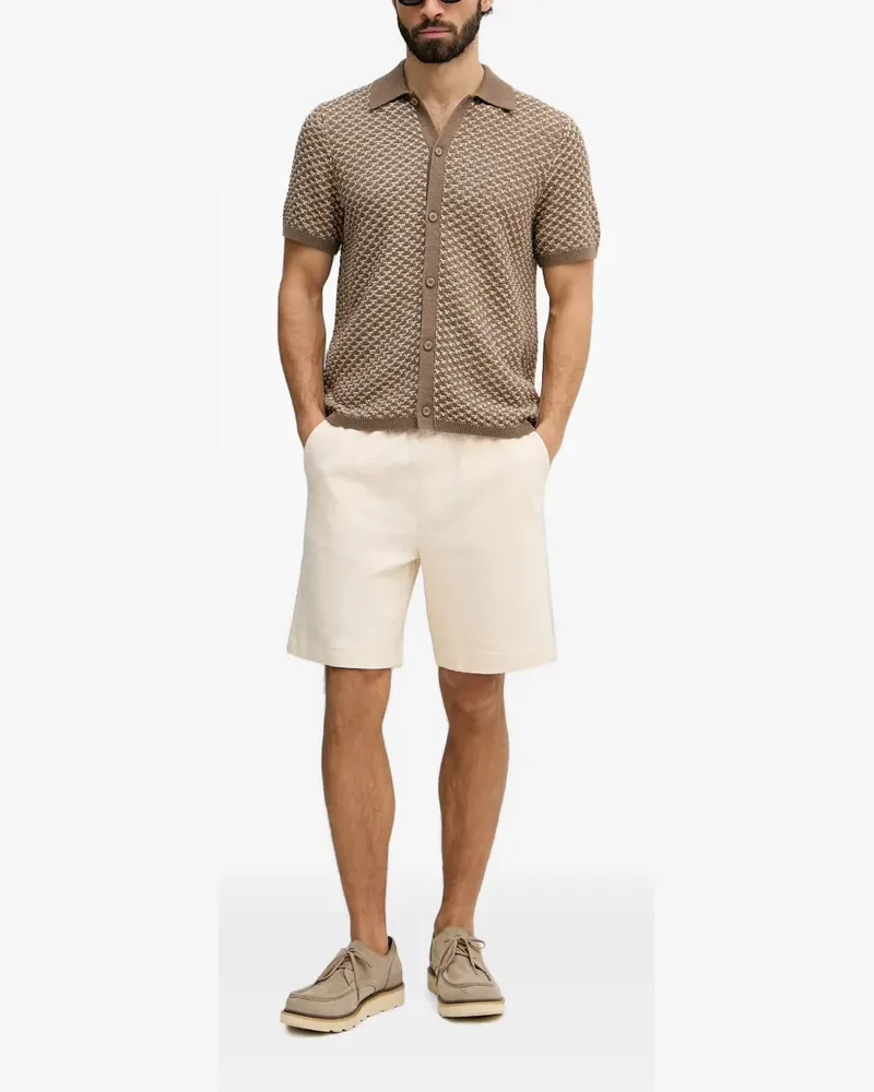Guess Ryden geometric-pattern knit shirt - Braun Braun
