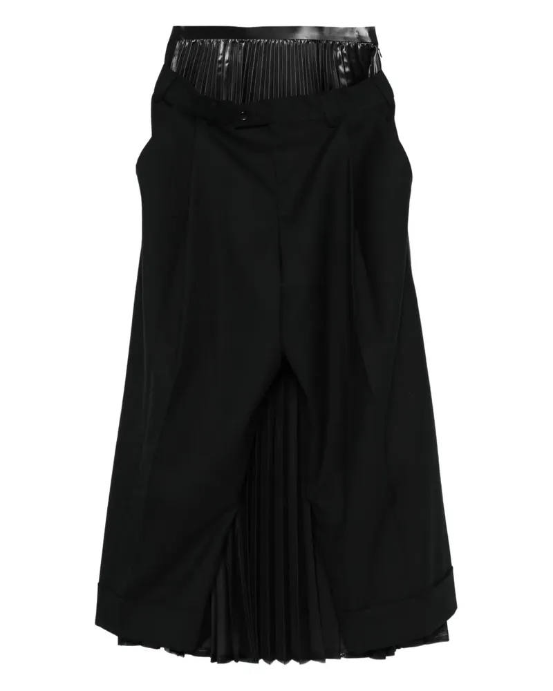 Junya Watanabe Hose mit Bundfalten - Schwarz Schwarz