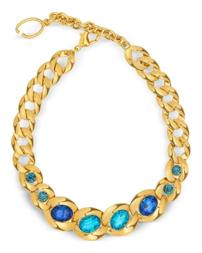 Oscar de la Renta Framed Oval Halskette - Gold Gold