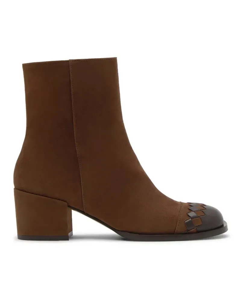 Castañer Nadia braided ankle boots - Braun Braun