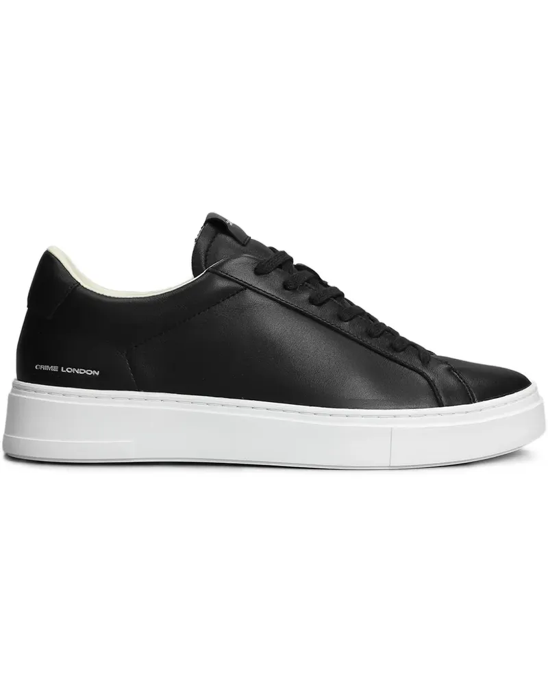 Crime Sneakers aus Leder - Schwarz Schwarz