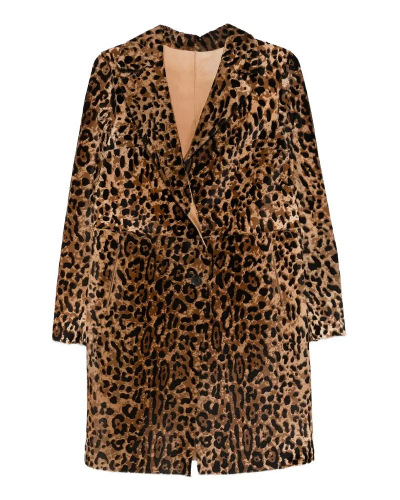 Arma Mietta Mantel mit Animal-Print - Nude Nude