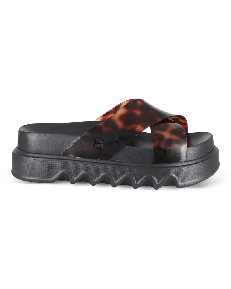 Melissa Überkreuzte Sandalen in Schildpattoptik - Weiß Weiß
