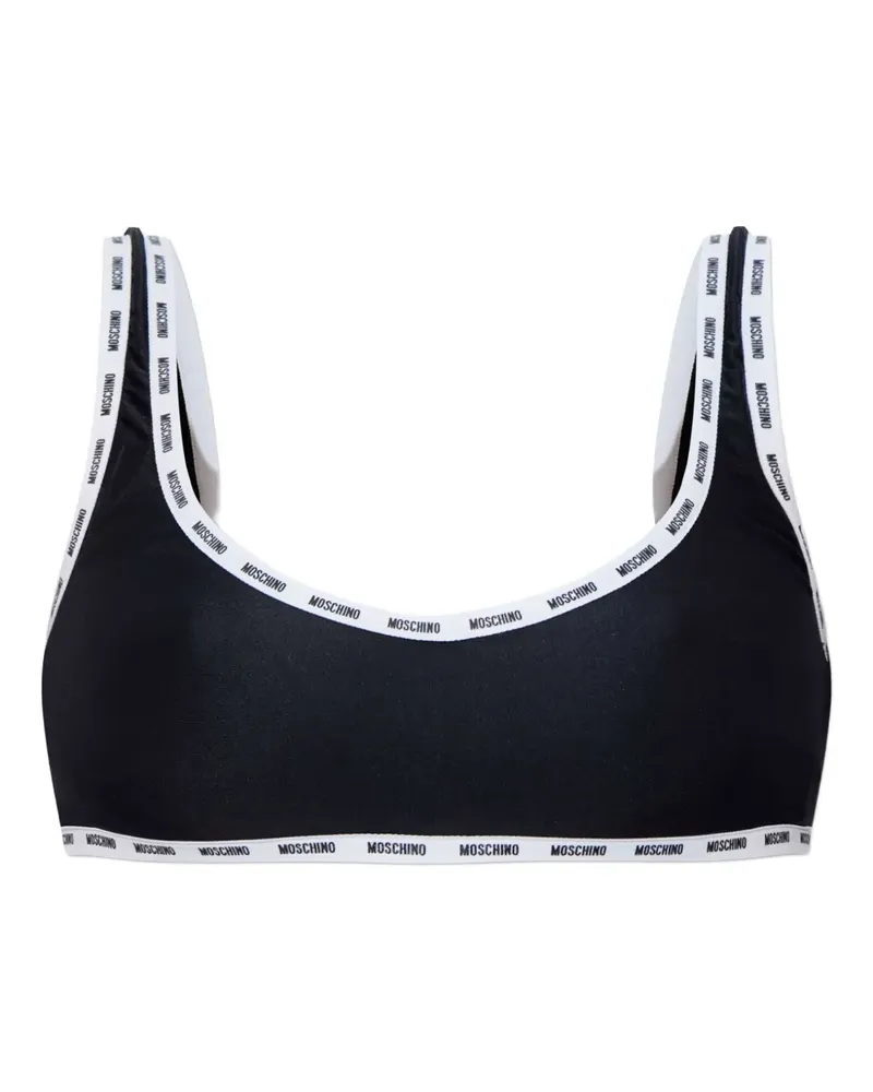 Moschino Bikinioberteil mit Logo-Detail - Schwarz Schwarz