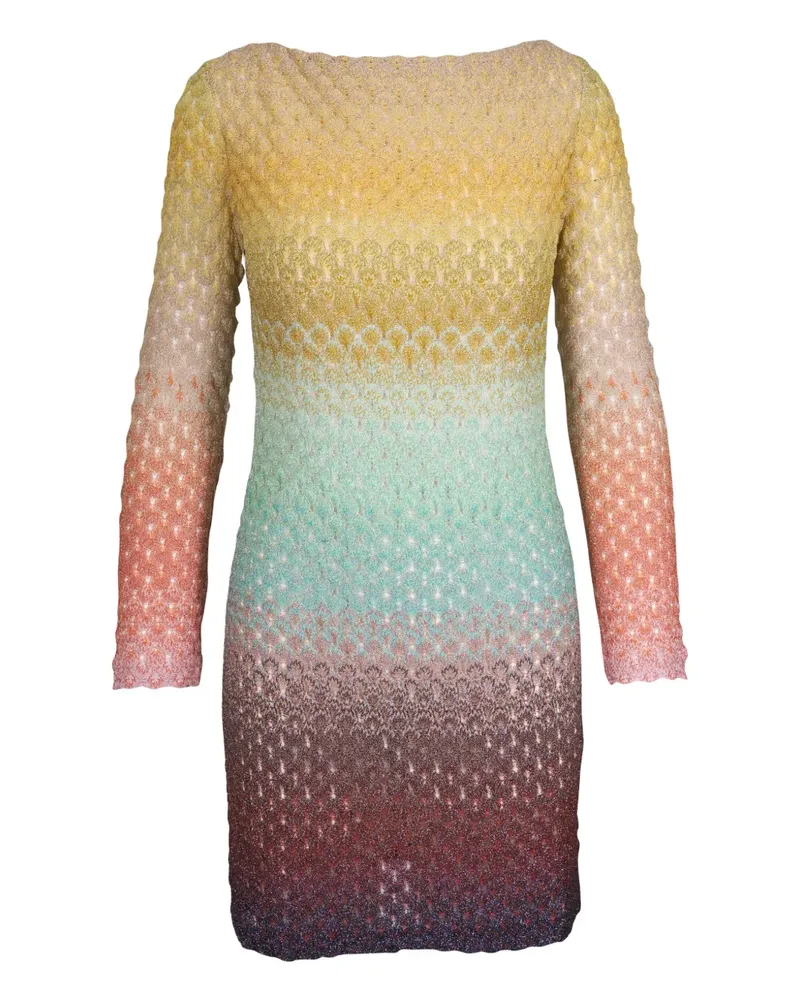 Missoni Minikleid mit ausgewaschenem Effekt - Gelb Gelb