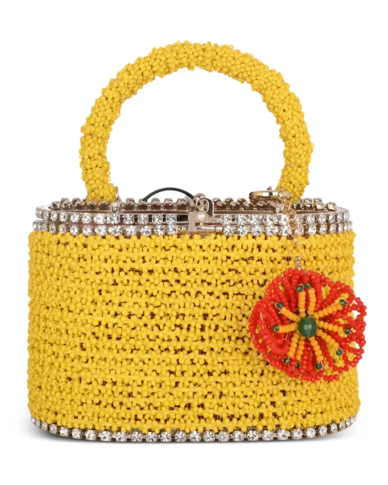 Rosantica mini Holli flower charm mini bag - Gelb Gelb