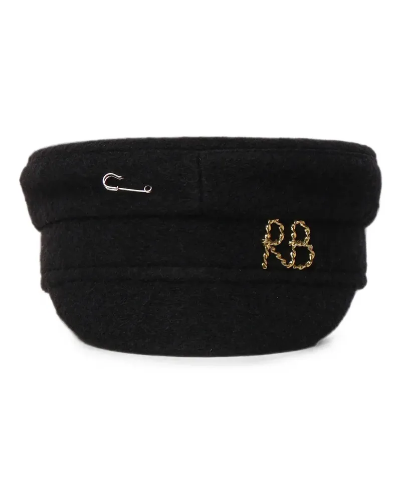 RUSLAN BAGINSKIY Baseballkappe mit Logo-Schild - Schwarz Schwarz
