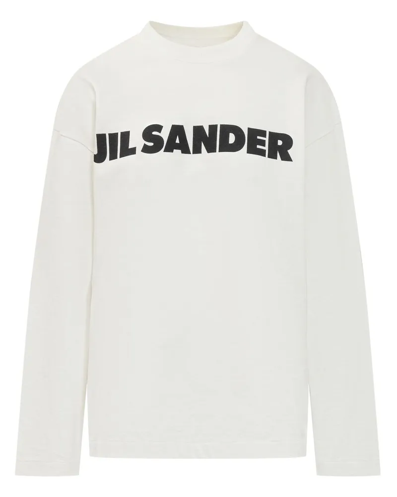 Jil Sander T-Shirt mit Logo-Print - Weiß Weiß