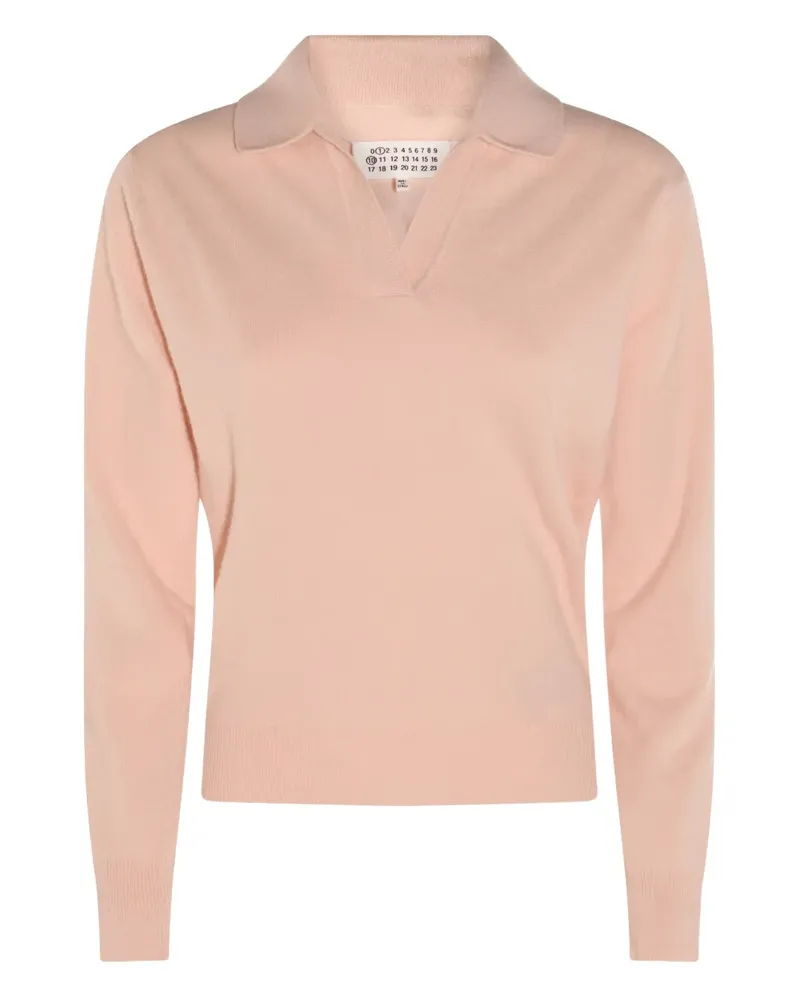 Maison Margiela Pullover mit V-Ausschnitt - Rosa Rosa