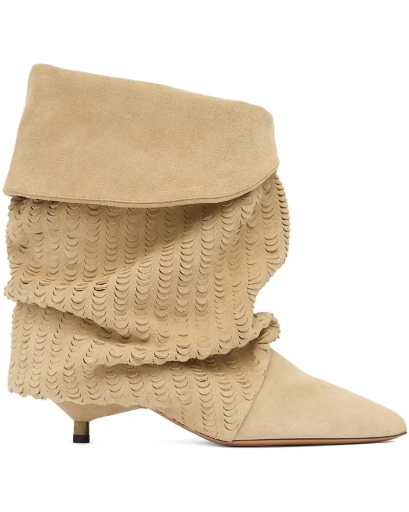 Isabel Marant Edrik Stiefel mit Laser-Cuts - Nude Nude