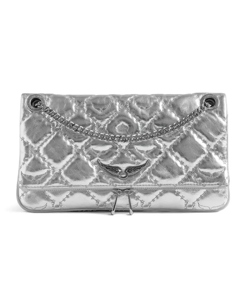 Zadig & Voltaire Umhängetasche mit Kettenriemen - Silber Silber