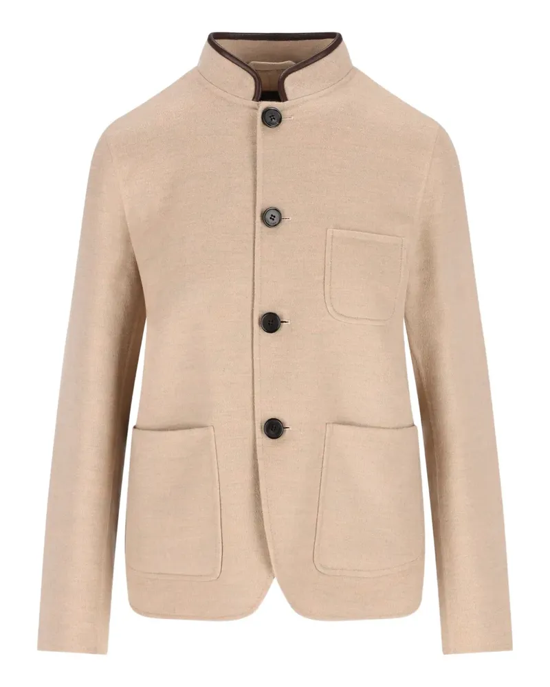 Loro Piana Einreihige Kaschmirjacke - Nude Nude