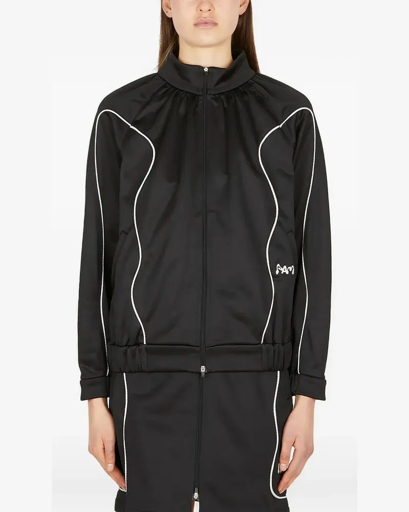 Perks and Mini Jacke mit Logo-Stickerei - Schwarz Schwarz