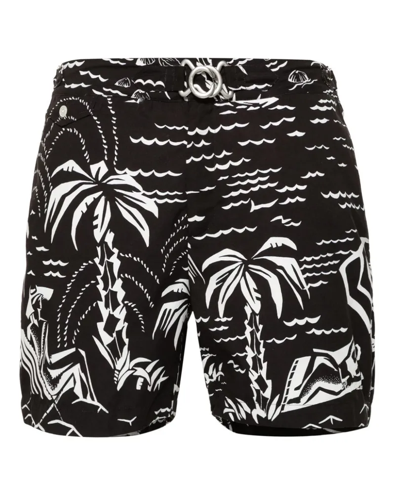 Ralph Lauren Badeshorts mit grafischem Print - Schwarz Schwarz