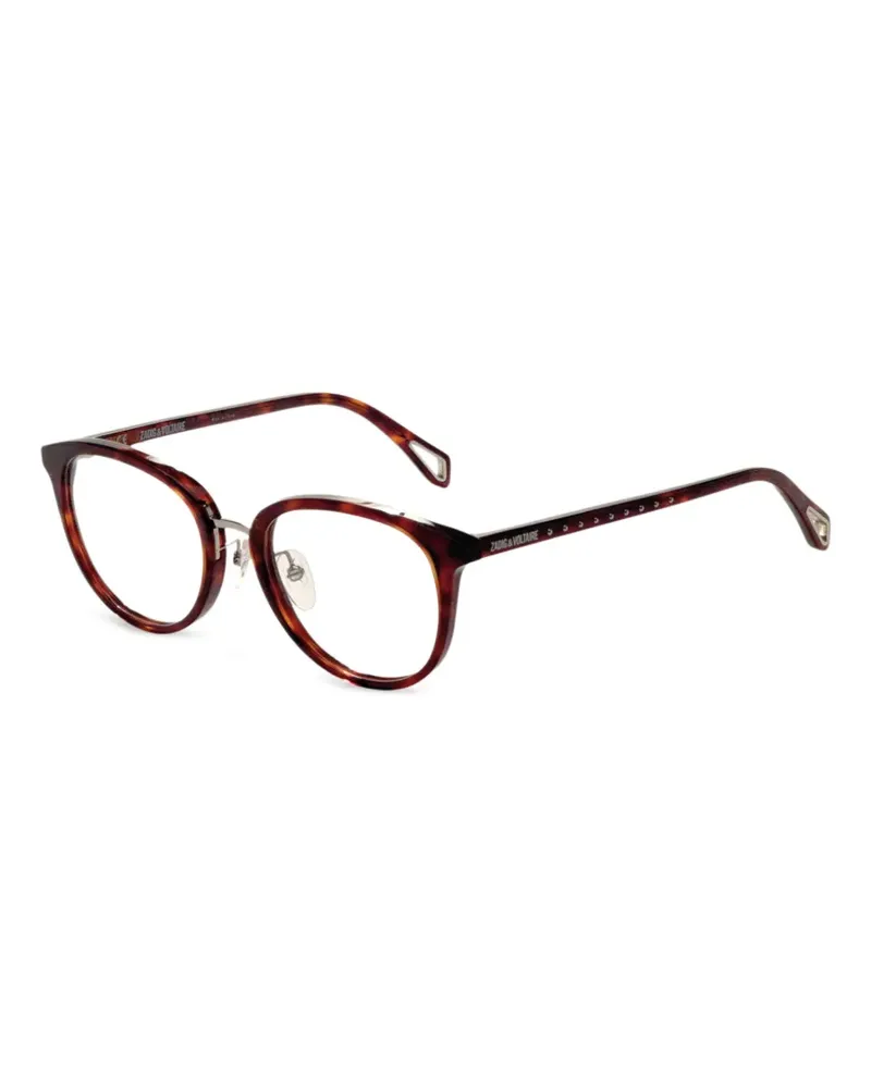 Zadig & Voltaire Runde Brille in Schildpattoptik - Braun Braun