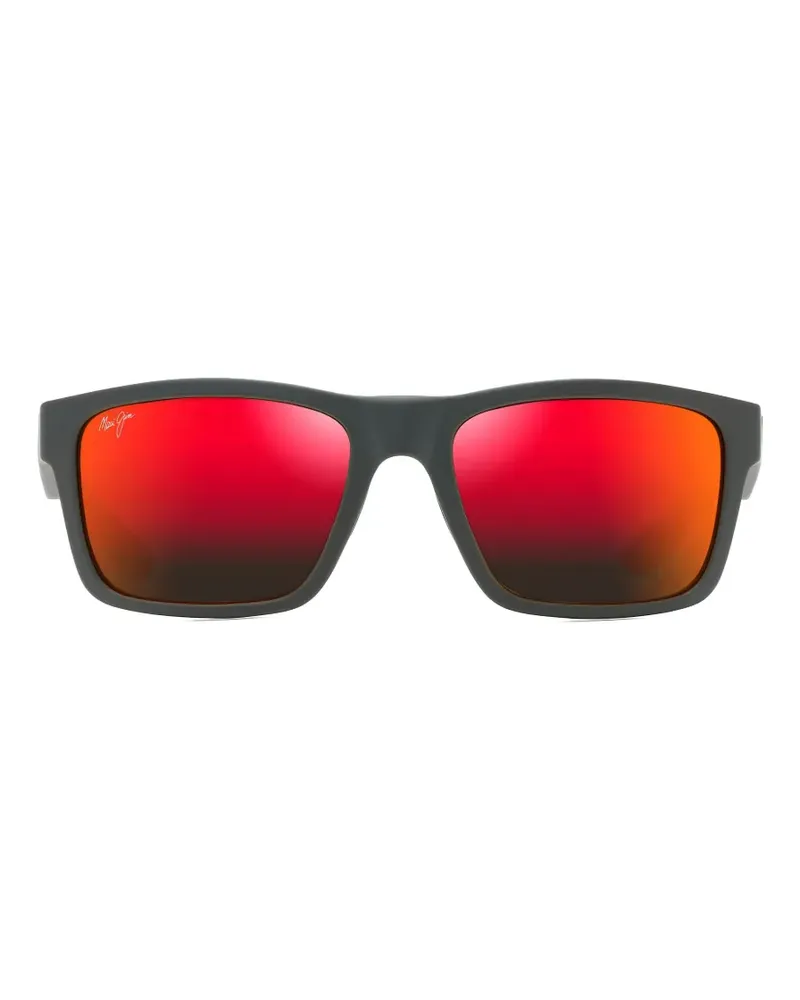 Maui Jim The Flats Sonnenbrille mit eckigem Gestell - Grau Grau