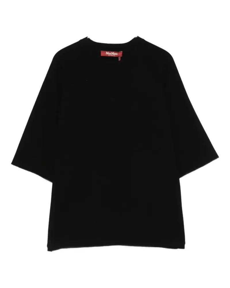 Max Mara boxy knit sweater - Schwarz Schwarz