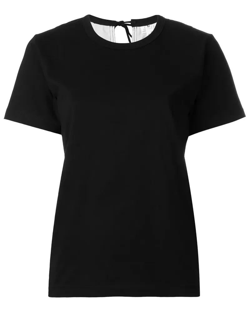 Comme des Garçons T-Shirt mit Knotenverschlüssen - Schwarz Schwarz