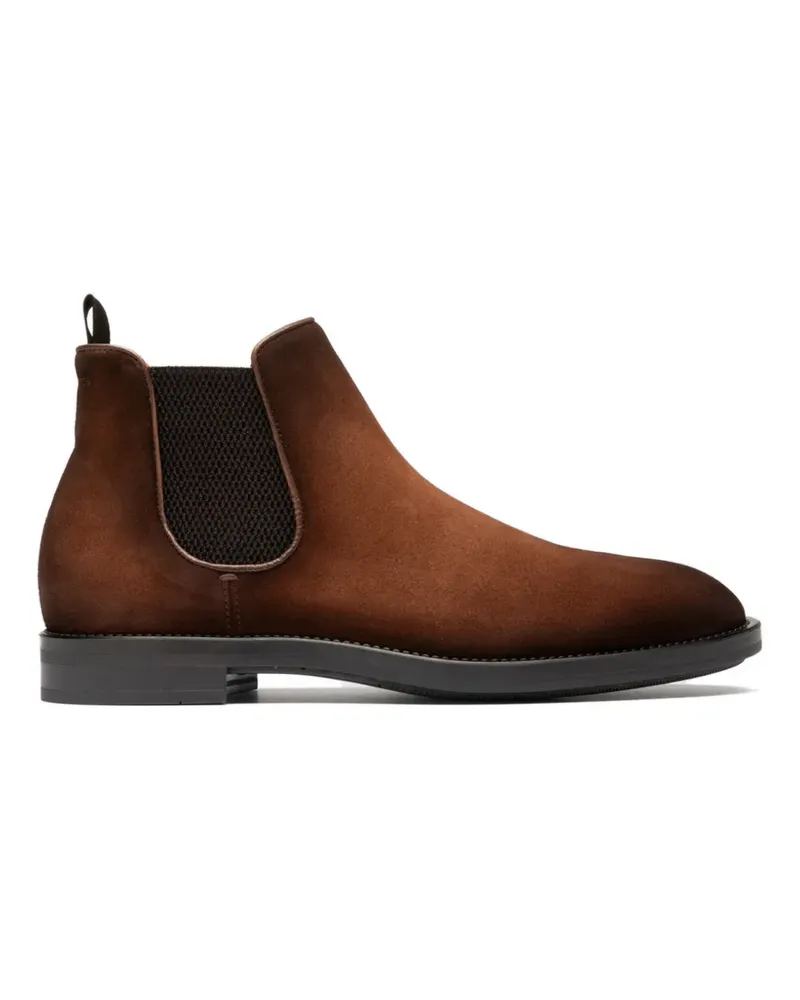 Officine Creative Italia Silent 003 leather ankle boots - Braun Braun