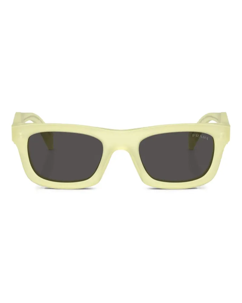 Prada Pillow Sonnenbrille mit eckigem Gestell - Gelb Gelb