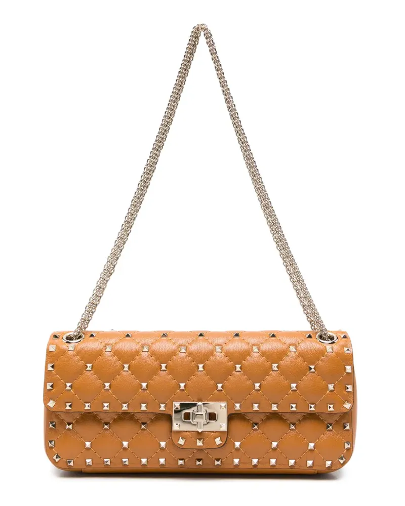 Valentino Garavani Rockstud quilted shoulder bag - Gold Gold
