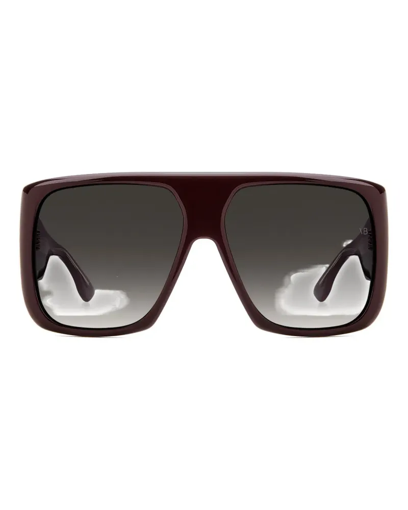 Victoria Beckham oversized geometric-frame sunglasses - Rot Rot