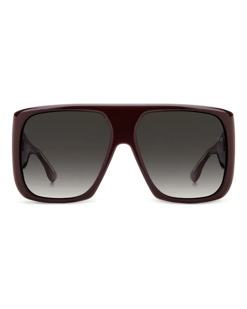Victoria Beckham oversized geometric-frame sunglasses - Rot Rot