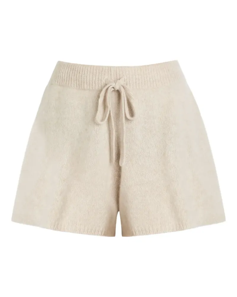 The Elder Statesman drawstring shorts - Nude Nude
