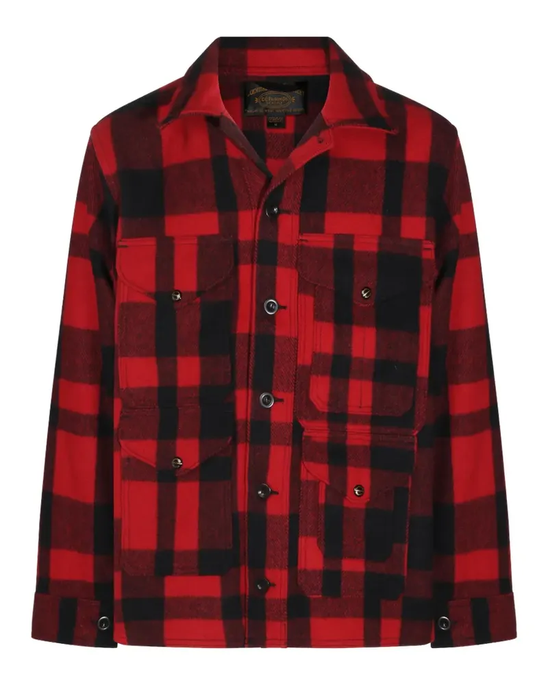 Filson 1940s karierte Mackinaw Jacke - Rot Rot