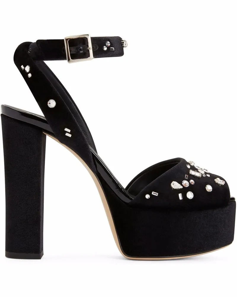 Giuseppe Zanotti Betty Sandalen 120mm - Schwarz Schwarz