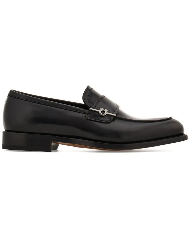 Ferragamo Loafer mit Gancini-Schild - Schwarz Schwarz
