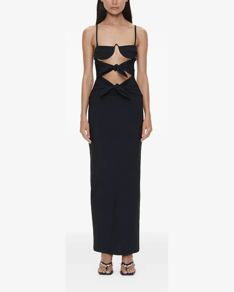 Christopher Esber Langes Porto Kleid mit Cut-Out - Schwarz Schwarz