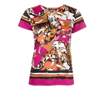 T-Shirt mit Geparden-Print