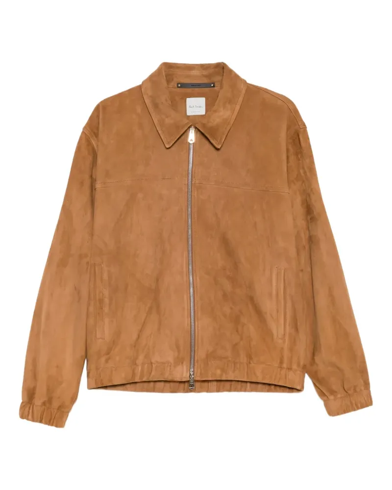 Paul Smith Tan Wildlederjacke mit Reißverschluss - Braun Braun